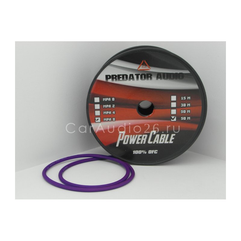 Силовой кабель Predator Audio 8Ga OFC