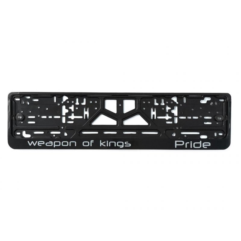 Рамка номера защелка "Pride weapons of kings"